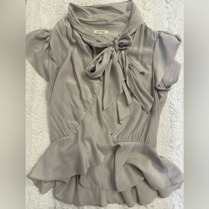 Max studio ruffle top